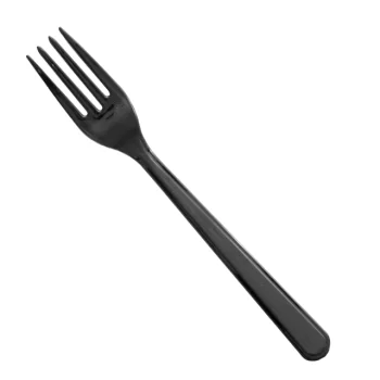 PacknWood Luxury Black Ps Fork, L: 7.08'', 1000Pcs - 1000 pcs