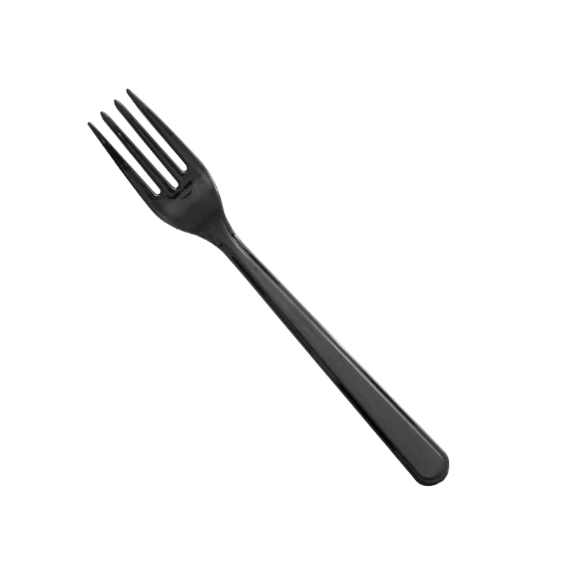 PacknWood Luxury Black Ps Fork, L: 7.08'', 1000Pcs - 1000 pcs