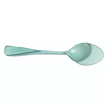 PacknWood Mini Green Transparent Spoon - 3.7'' - 1000 Pcs