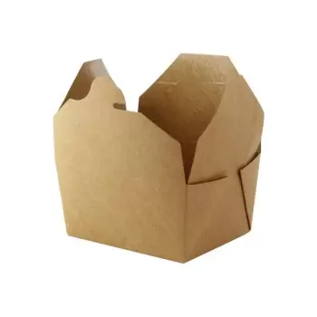 PacknWood White Meal Box -Base: 7.75 x 5.5 x 2'' - Top: 8.5 x 6.3 x 2'' - 36Oz - 200 pcs