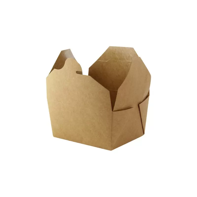 PacknWood White Meal Box -Base: 7.75 x 5.5 x 2'' - Top: 8.5 x 6.3 x 2'' - 36Oz - 200 pcs