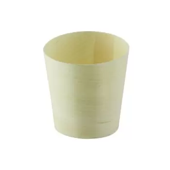 PacknWood Mini Wooden Cup - 3.5 Oz Diam.2.3'' H: 2.1'' - 1000 Pcs