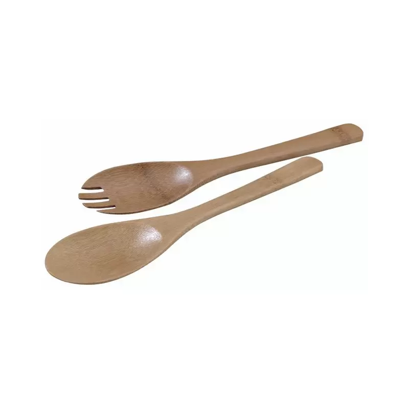 PacknWood Bamboo 2 Piece Serving Set - 10'' - 50 Pcs - 50 pcs