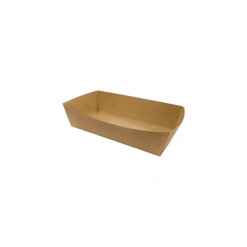 PacknWood Kratf Snack Tray (Sleeve Not Included) - L:8'' H:4.75'' W:2'' - 500 Pcs - 500 pcs