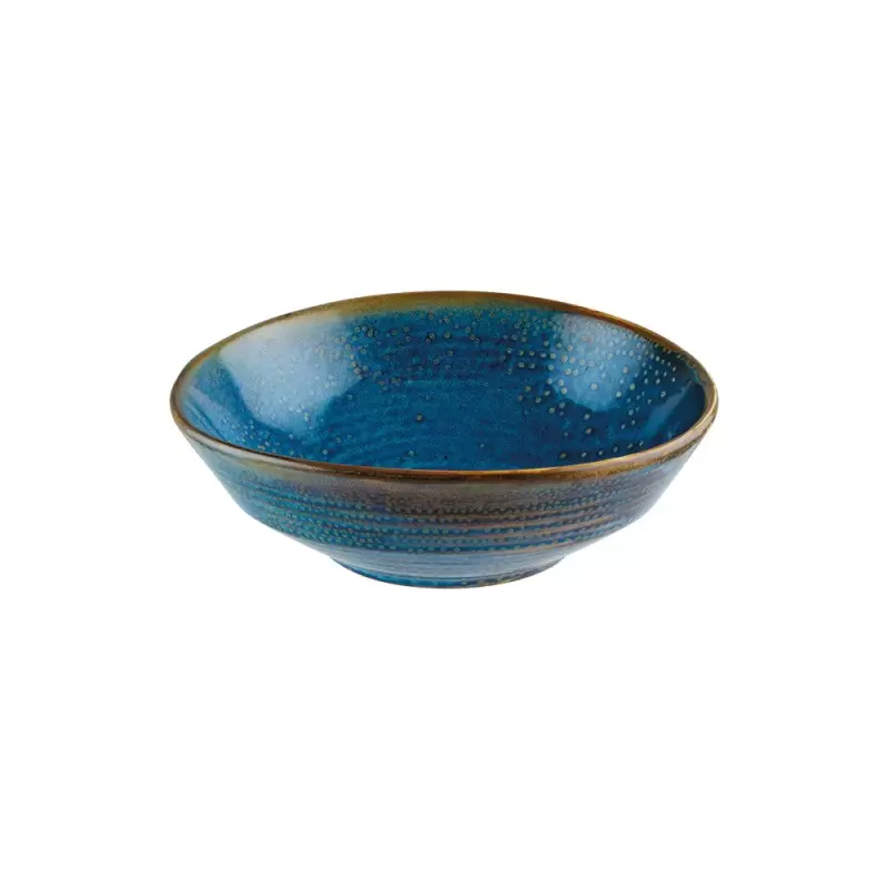 Turgla Bone China Sapphire dia.3" h:1.5" 3 oz. Round Blue Porcelain Ramekin