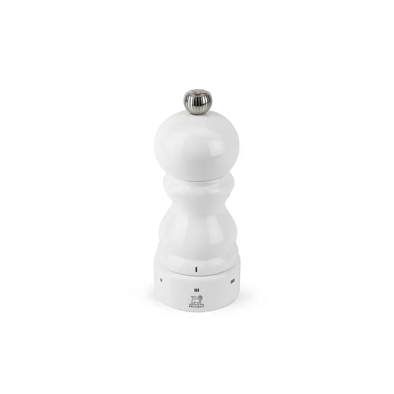 Peugeot Paris Salt Mill U'Select Wood - White Lacquered 12 cm