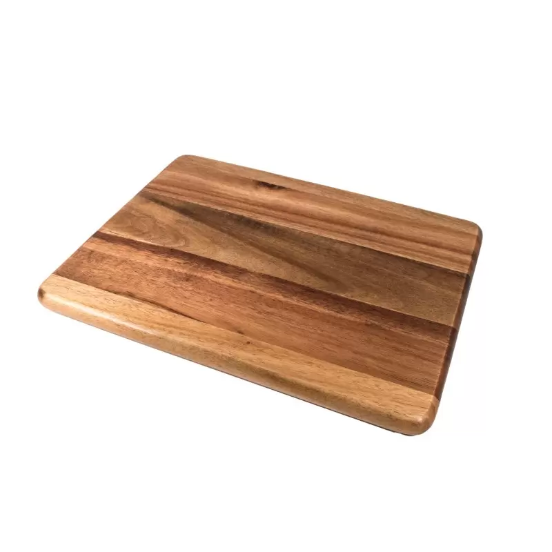 Premium Acacia Dishwasher-Safe Wood Medium Serving Board - 13.5" x 10.5" - Made in USA