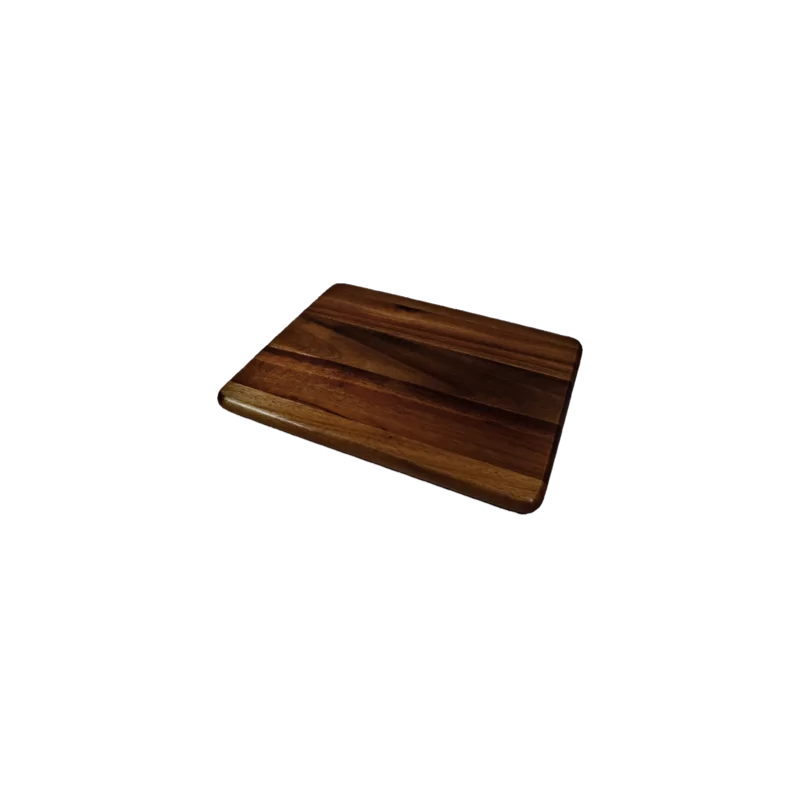 Premium Acacia Dishwasher-Safe Wood Dark Wood Serving Board - 13.5" x 10.5" - Made in USA