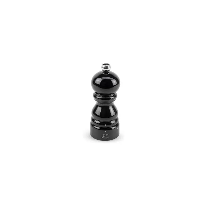 Peugeot Paris Pepper Mill U'Select Wood - Black Lacquered 12 cm