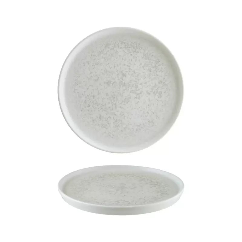 Turgla Bone China Luna dia.8.75" Round White Porcelain Plate