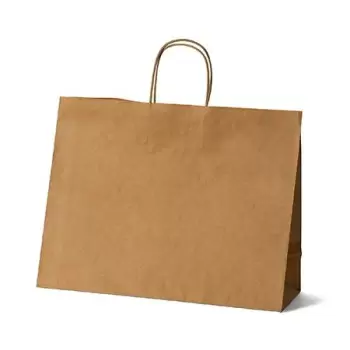 Kraft Elegant Paper Shopper Bags - XLarge - 16'' x 6'' x 12'' - Pack of 250