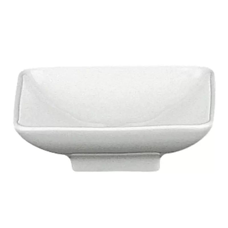 Degrenne Modulo White Square Bowl. Footed Coupe - 8 x 8 cm - 3''1/8 x 3''1/8 - Set of 6