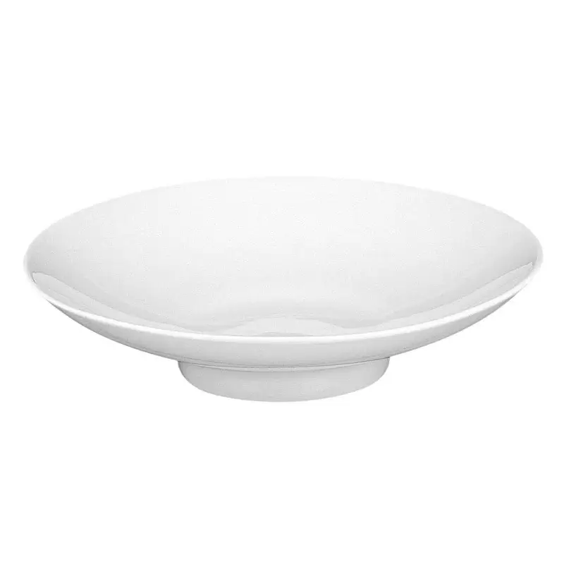 Degrenne Modulo White Round Pasta / Salad / Seafood Bowl. Footed - 24 cm - 9''7/16