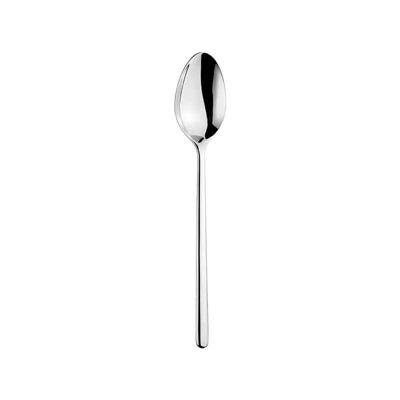 Turgla Flatware X-Lo 8.75" Silver Stainless Steel Serving Spoon 18/10