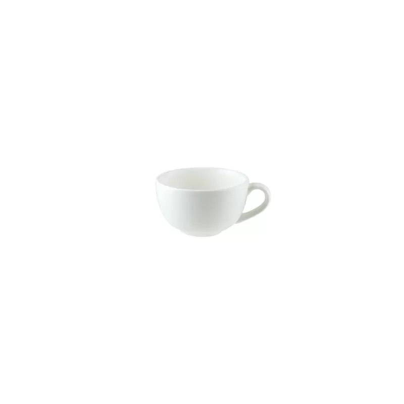 Turgla Bone China Luca Mosaic Matte dia.4.5" h:2.75" 12 oz. Round Matte White Porcelain Cup