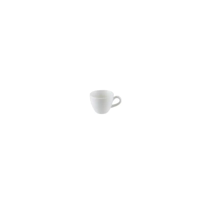 Turgla Bone China Luca Mosaic Matte dia.2.5" h:2" 3 oz. Round Matte White Porcelain Espresso Cup