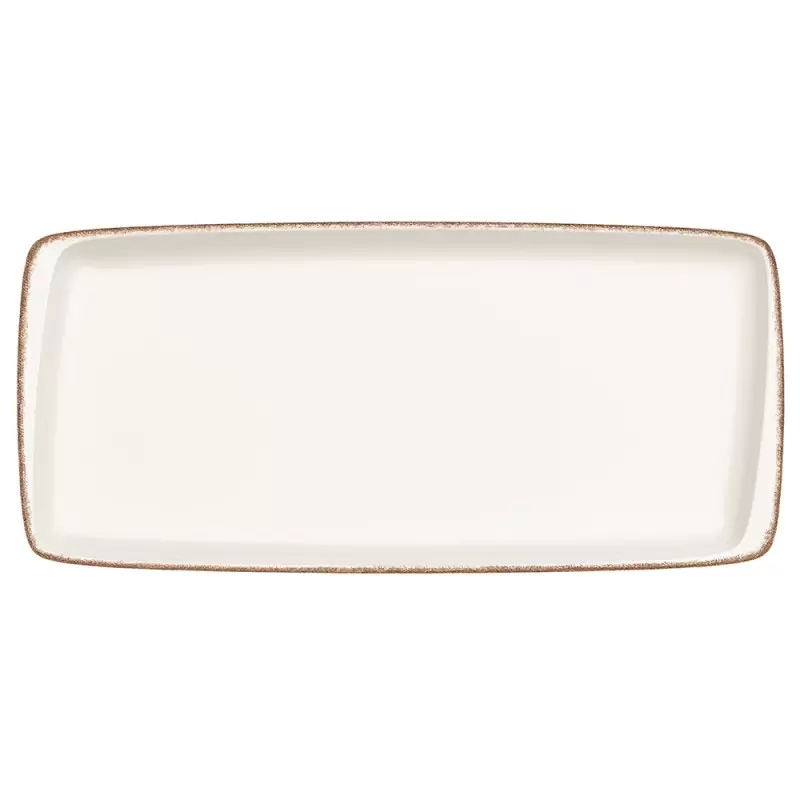 Turgla Bone China Retro 13.5" x 6" x h:0.75" Rectangular Decorated Porcelain Platter