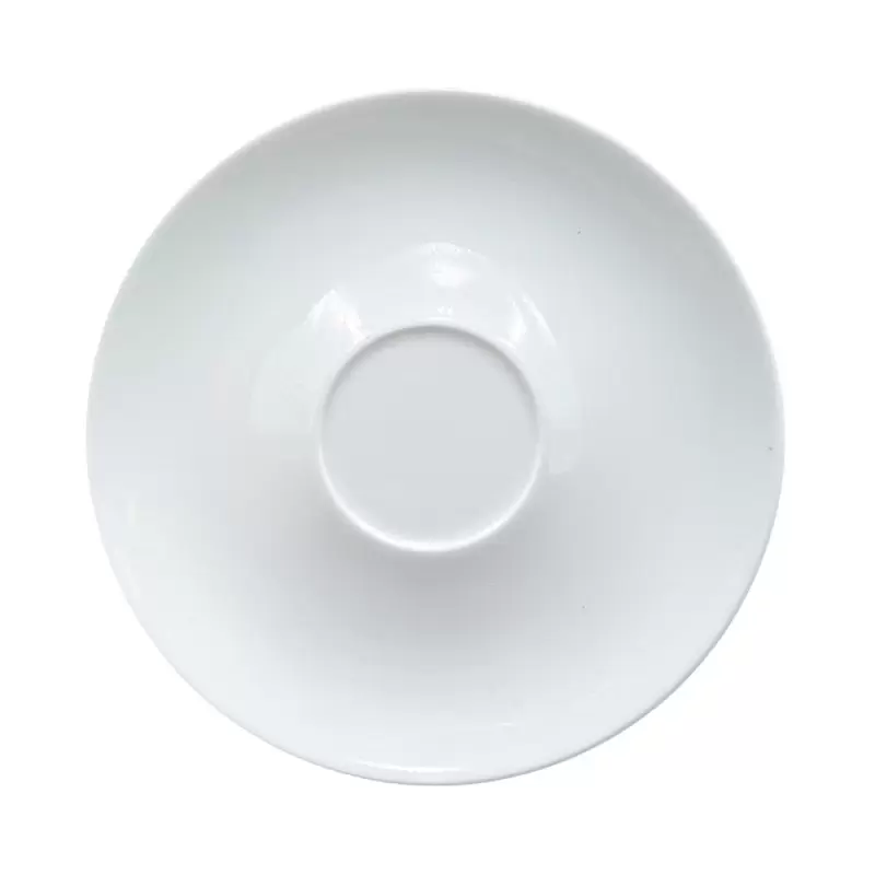 Turgla Porcelain Delta-Coupe dia.7.25" Round White Porcelain Saucer