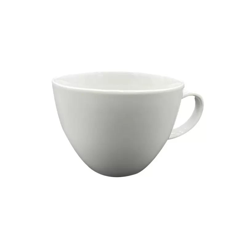 Turgla Porcelain Delta-Coupe dia.4.5" h:3.25" 14 oz. Round White Porcelain Cup