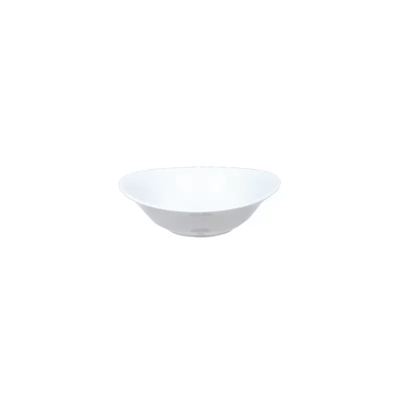 Turgla Porcelain Elips 6.25" x 5.5" x h:1.75" 10 oz. Oval White Porcelain Bowl