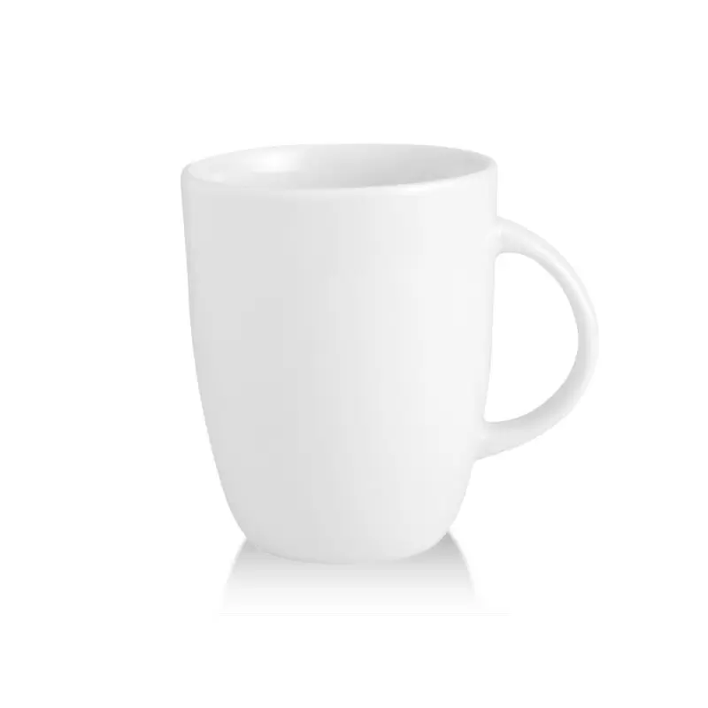 Turgla Porcelain Delta-Coupe dia.31.75" h:3.75" 10 oz. Round White Porcelain Mug