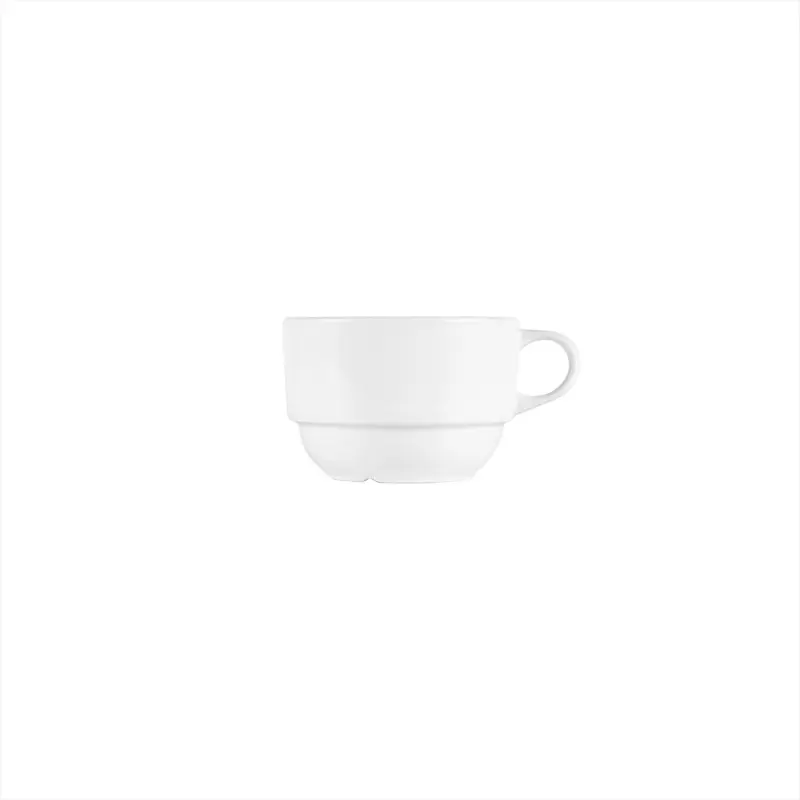 Turgla Porcelain Delta-Coupe dia.3.25" h:2.25" 7 oz. Round White Porcelain Cup