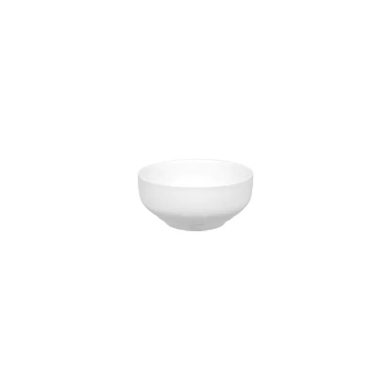 Turgla Porcelain Delta-Coupe dia.5" h:2.5" 14 oz. Round White Porcelain Bowl