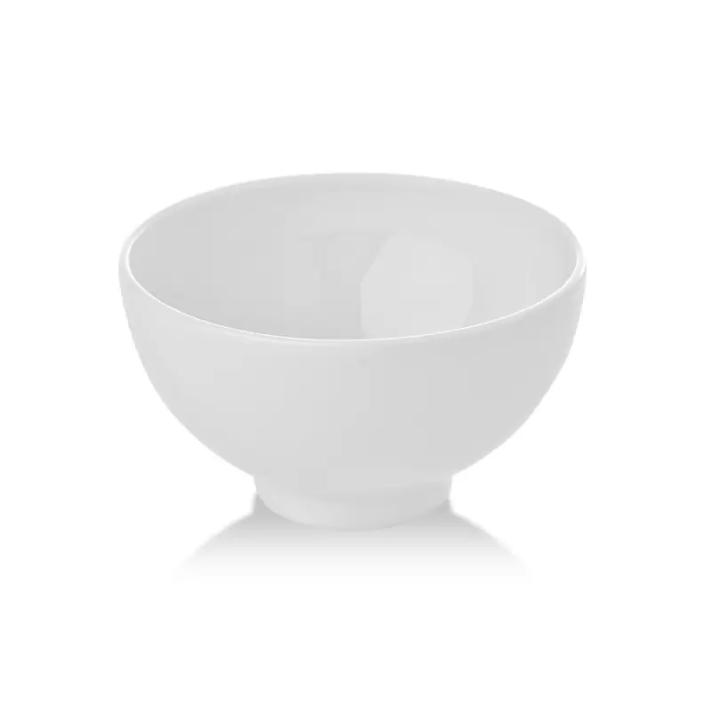 Turgla Porcelain Delta-Coupe dia.5.25" h:3" 17 oz. Round White Porcelain Bowl