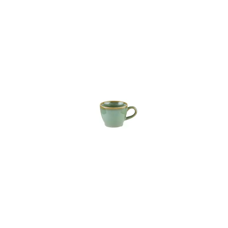 Turgla Bone China Sage dia.2.5" h:2" 3 oz. Round Green Porcelain Espresso Cup