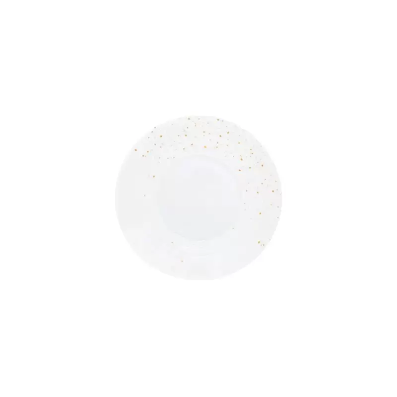 Jil Coquet Lutece Bread & Butter Plate (Satin White & Gold Powder) 16 cm