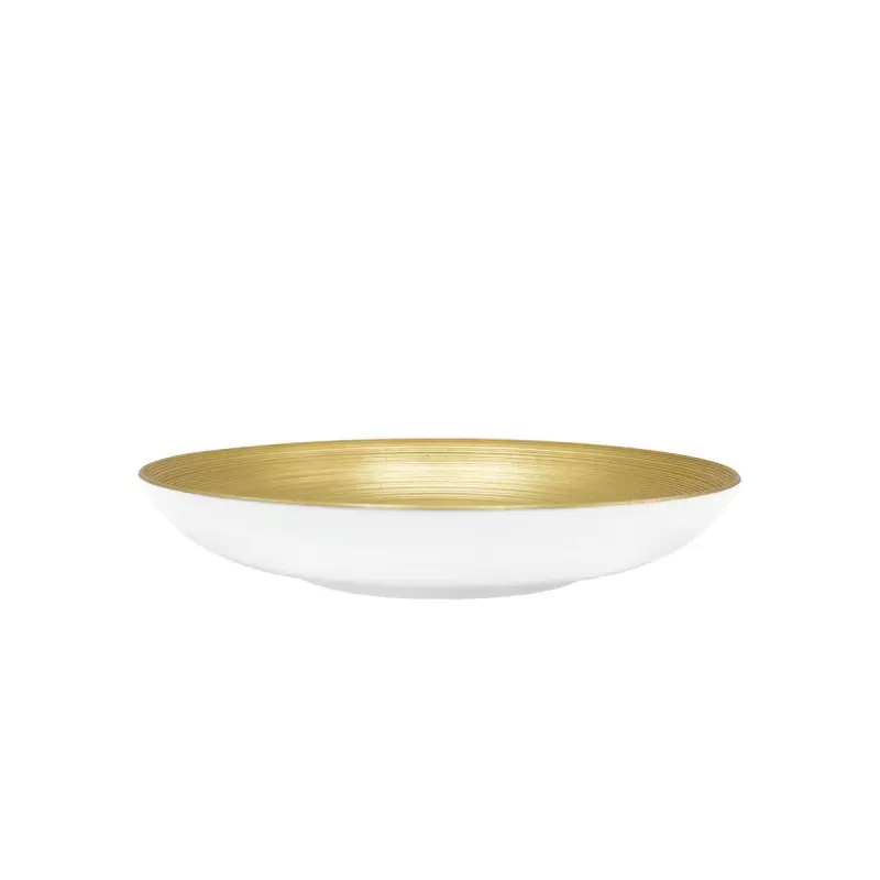 Jil Coquet Hemisphere Gold Pattern Pasta Plate - Medium 24 cm