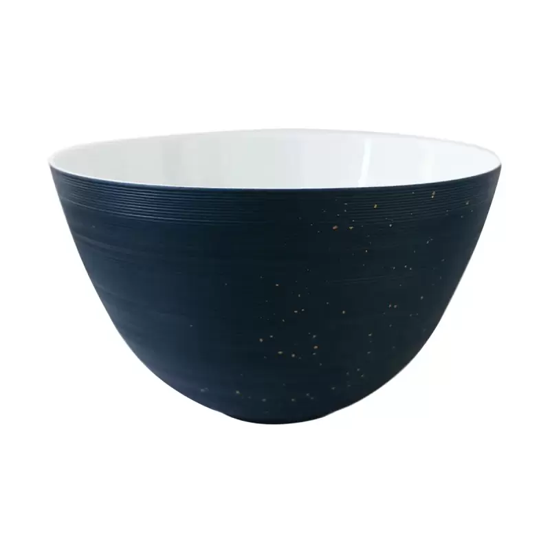 Jil Coquet Lutece Salad Serving Bowl - Maxi (Blue & Gold Powder) 25 cm