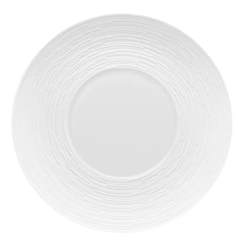 Jil Coquet Labyrinthe Satin White Charger Plate 32 cm