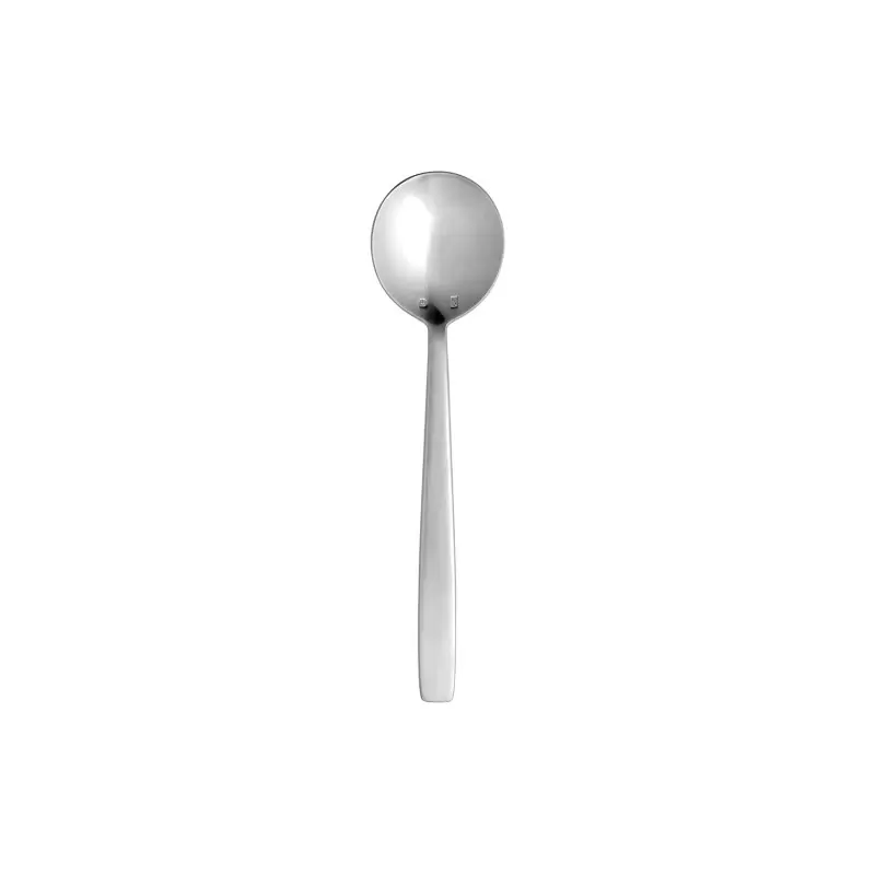 Turgla Flatware Astoria 7.25" Silver Brushed Stainless Steel Soup/Bouillon Spoon 18/10