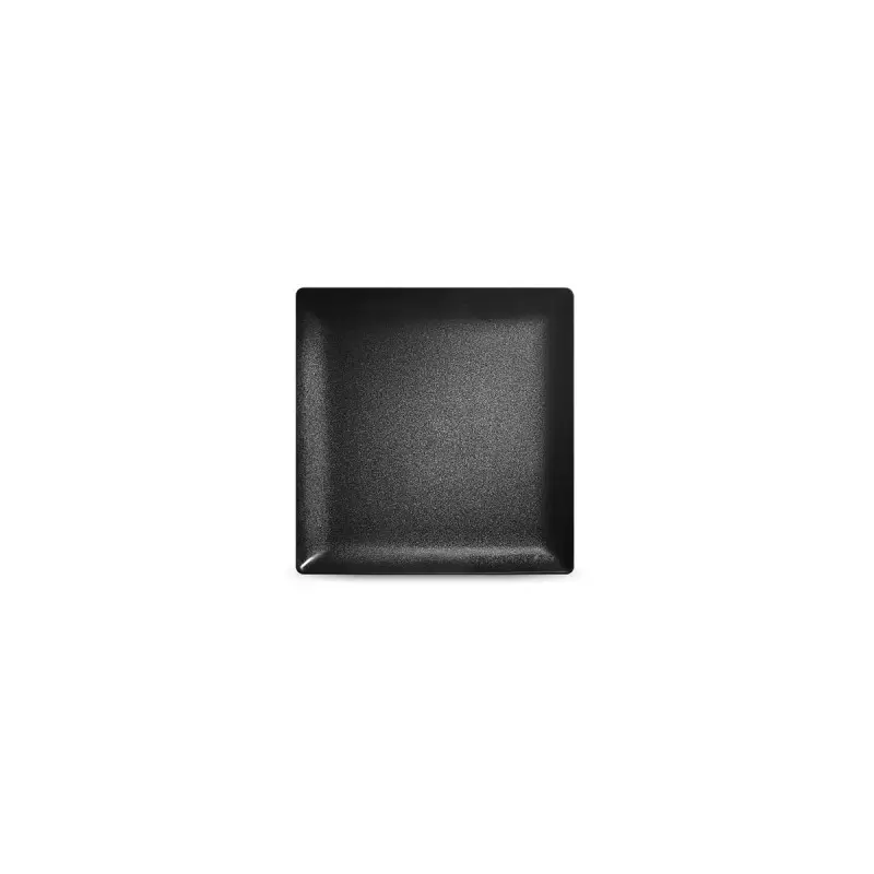 Jaune de Chrome Spangled Black Square Plate 12 cm 12 cm