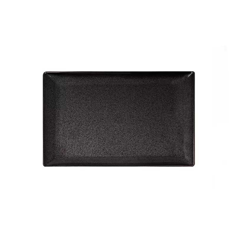 Jaune de Chrome Spangled Black Rectangular Tray 27X19 cm 27 x 19 cm