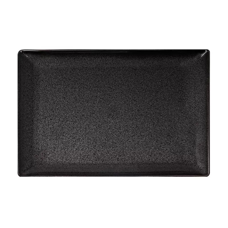 Jaune de Chrome Spangled Black Rectangular Tray 40X21 cm 40 x 21 cm