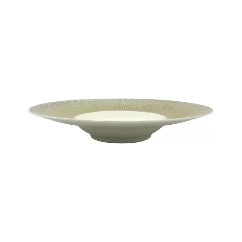 Jaune de Chrome Dune Rim Soup Plate Jdc 27 cm