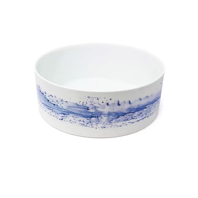 Jaune de Chrome Blue Impression Salad Serving Bowl - Large 24 cm