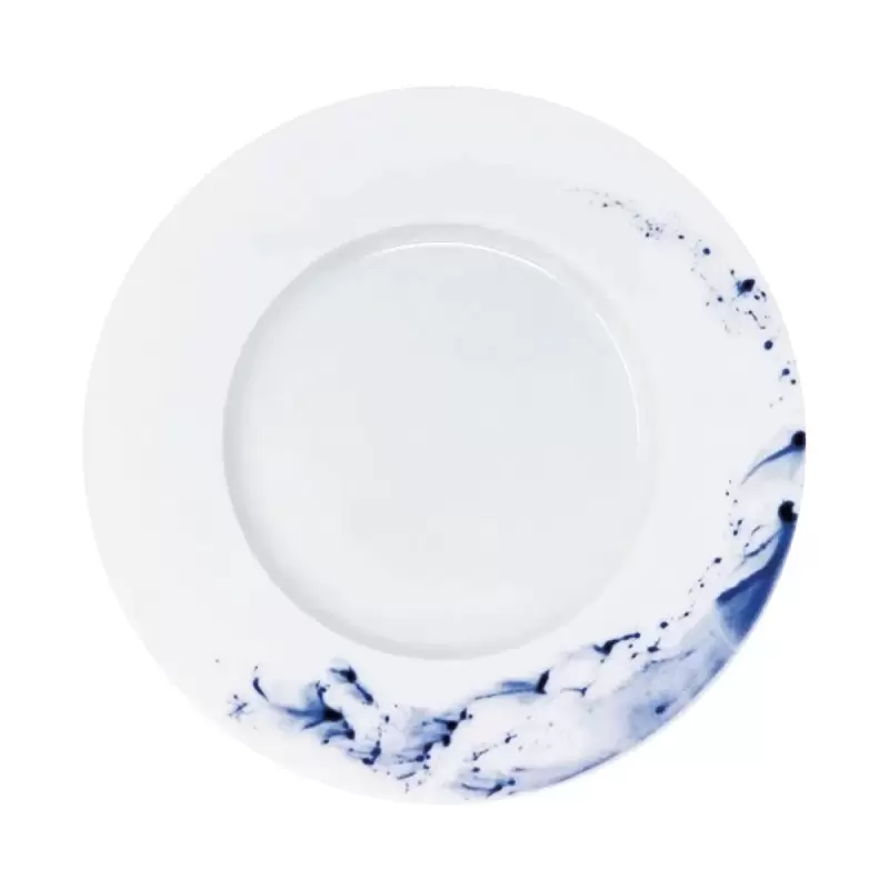 Jaune de Chrome Blue Impression 29 cm Plate - 15 29 cm