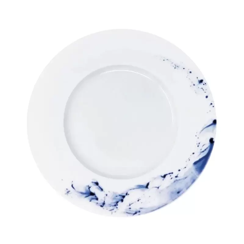 Jaune de Chrome Blue Impression Dinner Plate 27 cm