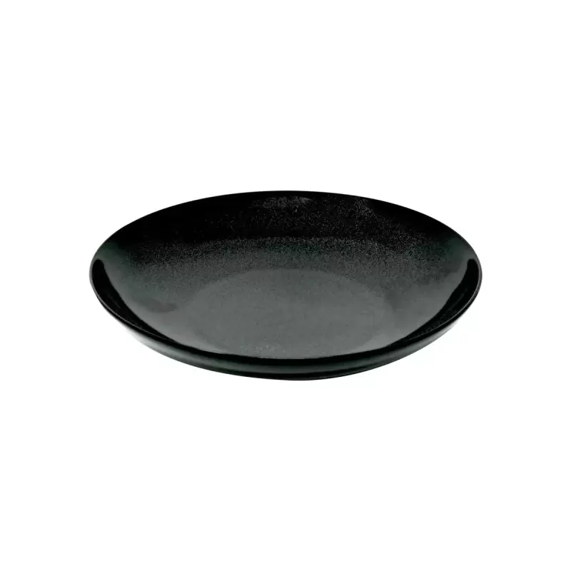 Jaune de Chrome Spangled Black Pasta Plate - Medium 24 cm