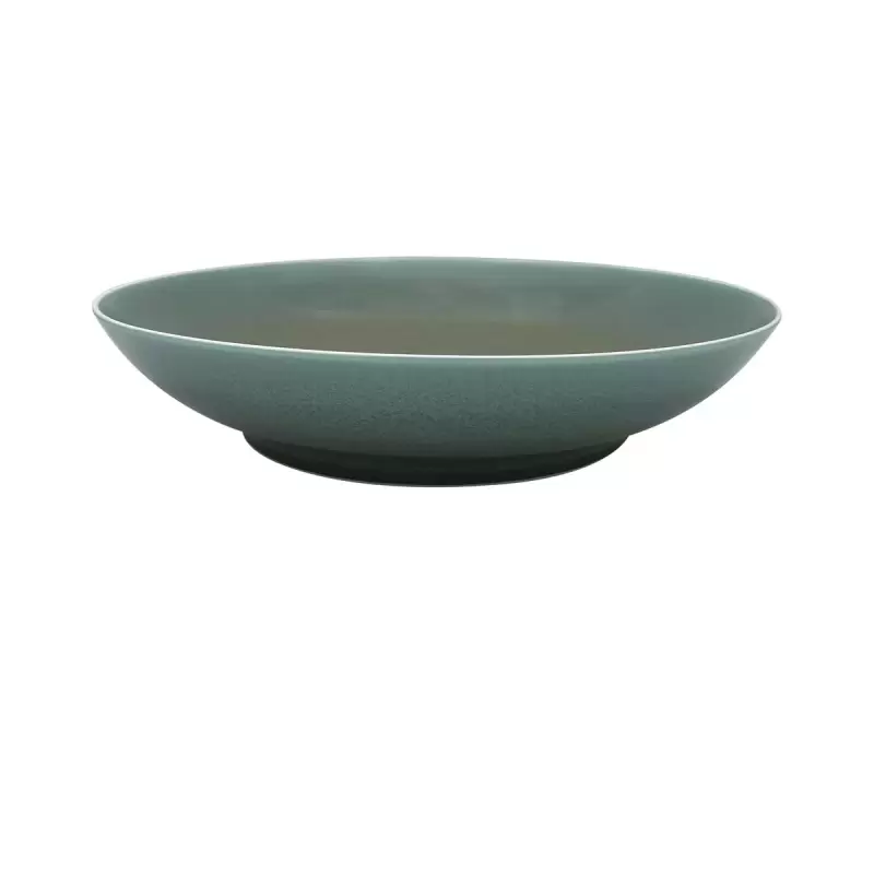 Jaune de Chrome Todra Green Hollow Dish 29.5 cm