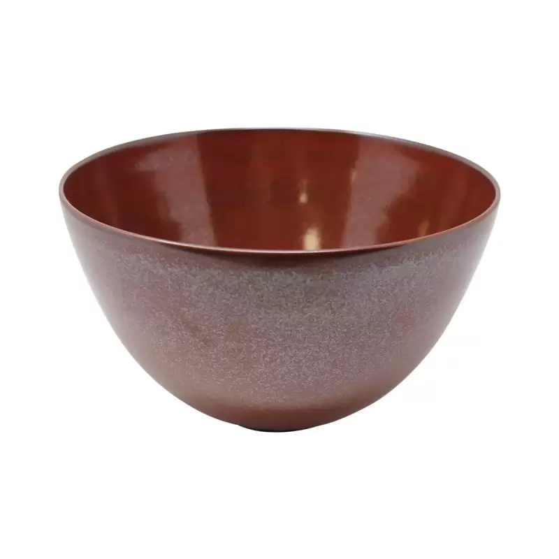 Jaune de Chrome Red Granit Salad Serving Bowl - Maxi 25 cm