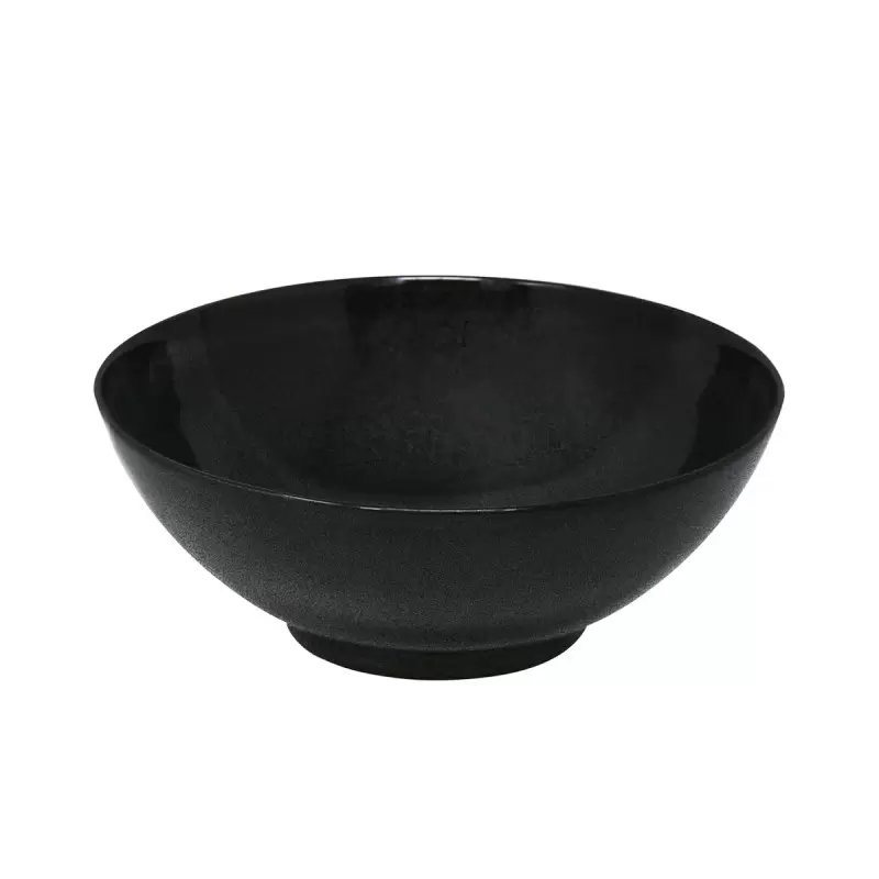 Jaune de Chrome Spangled Black Salad Serving Bowl - Small 20 cm