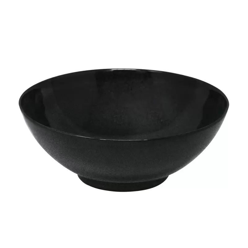 Jaune de Chrome Spangled Black Salad Serving Bowl - Medium 24 cm