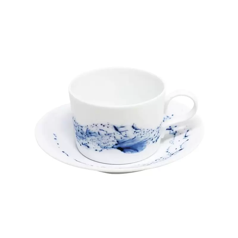 Jaune de Chrome Blue Impression Breakfast Cup 30 cl