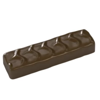 Polycarbonate Individual Dubai Chocolate Tablet Bar Mold - 93 x 27 x 15 mmmm - 37gr - 1x7 Cavity