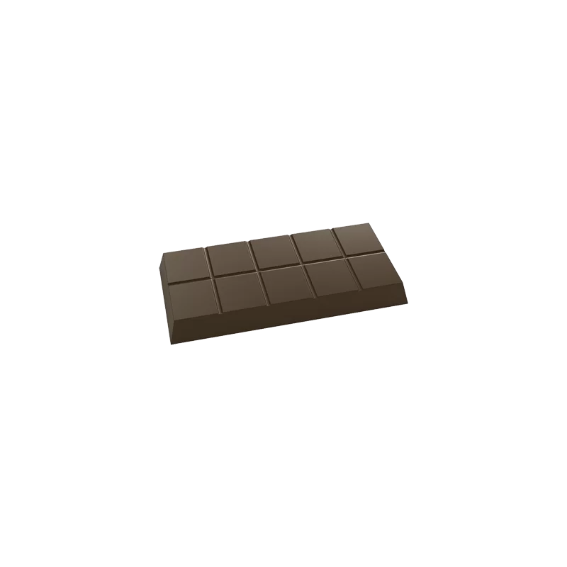 Polycarbonate Candy Bar Block Chocolate Mold - 155 mm x 74 mm x 16 mm - 202gr - 4 cavity