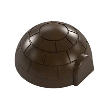 Polycarbonate Igloo Chocolate Mold - 33 mm x 32 mm x 16 mm - 10gr - 28 cavity